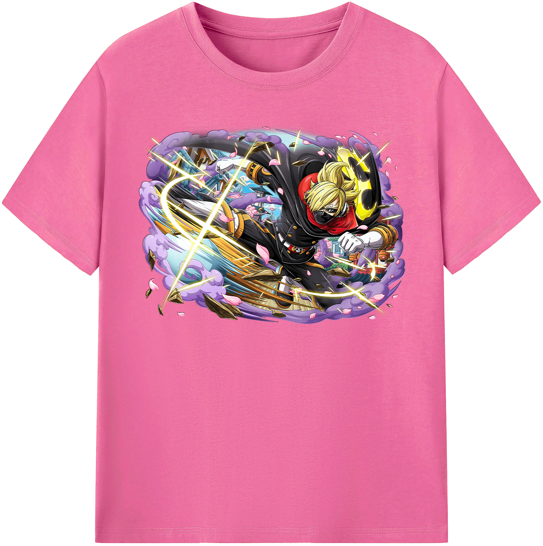 （画像用） ワンピース サンジ ONE PIECE Sanji レディースカジュアルプリントTシャツ（綿100％）